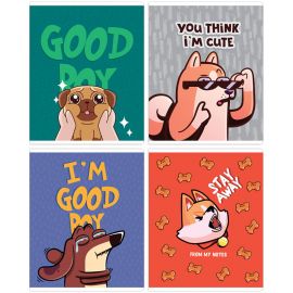 Тетрадь 48л., А5, клетка MESHU "Good boy", ТВИН-лак MS_43104