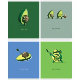 Тетрадь 48л., А5, клетка MESHU "Avocadreams", матовая ламинация, выборочный УФ-лак MS_43124
