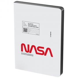 Ежедневник недатированный, А5, 136л., кожзам, Berlingo "Ad Astra", черный срез, белый, с рисунком UD2_02S10