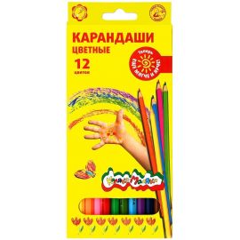 Набор цветн. каранд Каляка-Маляка 12 цв. дерев. шестигран. корп. карт. уп. ККМ12