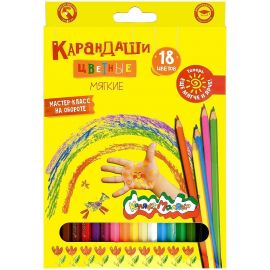 Набор цветн. каранд Каляка-Маляка 18 цв. дерев. шестигран. корп. карт. уп. ККМ18