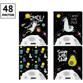 Тетрадь 48л., А5, клетка ArtSpace "Космос. Fantastic space", ТВИН-лак Т48кТЛ_29722