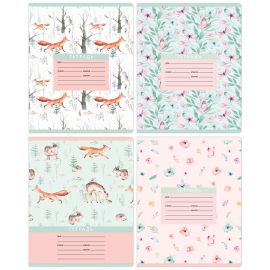 Тетрадь 12л., линия BG "Forest pattern", эконом Т5ск12 9490