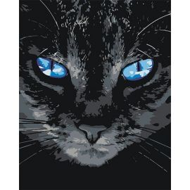 Картина по номерам КАКАДУ 40х50 KA 00031 Голубоглазый кот KA 00031