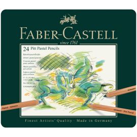 Пастельные карандаши Faber-Castell "Pitt Pastel" 24цв., метал. коробка 526195