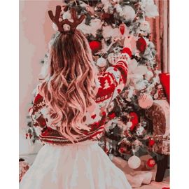 Картина по номерам 40х50 OK 11226 Эксклюзив!!! Новогодняя елка OK 11226