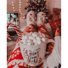 Картина по номерам 40х50 OK 11227 Эксклюзив!!! Новогодняя атмосфера OK 11227