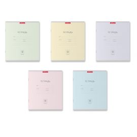 Тетрадь школьная ученическая ErichKrause® Классика Pastel ассорти, 12 листов, клетка 012010154-48796