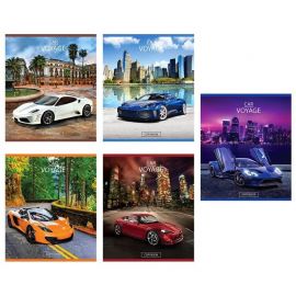 Тетрадь школьная А5,12л,клетка Car voyage 992191