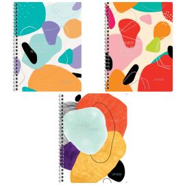 Тетрадь 48л., А5, клетка на гребне GreenwichLine "Abstract pattern", глянцевая ламинация, тиснение фольгой, 70г/м2 NS5c48-33378