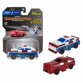 Transcar 2в1: Патрульная машина – Спорткар, 8 см, блистер Т18287 Т18287