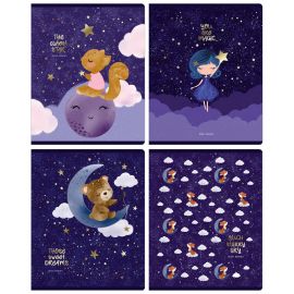 Тетрадь 48л., А5, клетка BG "Sweet dreams", тиснение фольгой Т5ск48_тф 11068