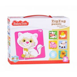 Пазлы контурные Половинки "Домашние животные" Baby Toys 04120 04120