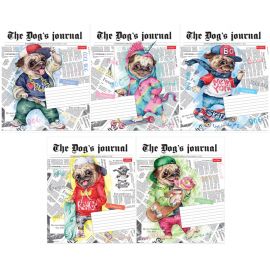 Тетрадь 18л., клетка Hatber "Мопс" 18Т5В1