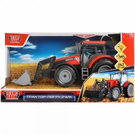 Модель пластик свет-звук ТРАКТОР  24 см, кап.,подв.дет.,инер 312932