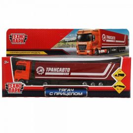 Машина металл ТЯГАЧ С ПРИЦЕПОМ 19,5 см, подвиж. дет 326517 3265175