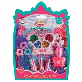 Набор косметики Enchantimals тени с блестками, лак, помада для губ 335463 335463