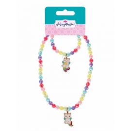 Набор бусы и браслет с подвеской "Радужный Кэтикорн" 455447 455447