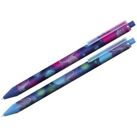 Ручка шариковая автоматическая Berlingo "Retro Future" синяя, 0,7мм, рисунок на корпусе, ассорти CBm_70S08