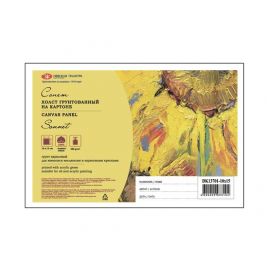 Холст грунтованный на картоне Сонет (акрил) 10х15 см, 280 г/м2, 100% хлопок, мелкое зерно DK13701-10x15