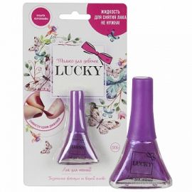 Лак Lukky цвет Темно-Малиновый (Ежевичный), блистер, объем 5,5 мл. Т11180 Т11180