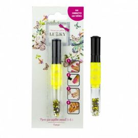Ручка 3-в-1 для дизайна ногтей "Lukky" (желтая) Т16779