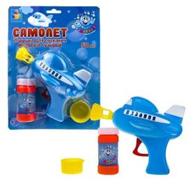 Пистолет с мыльными пузырями "Самолет" 50мл Т22216 Т22216