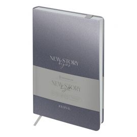 Ежедневник недатированный, А5, 136л., кожзам, Greenwich Line "New Story. Bazalt", тон. блок ENA5_44971