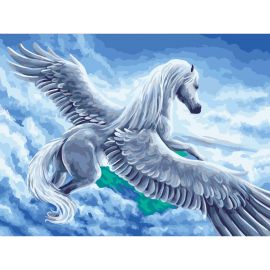 Картина по номерам на картоне ТРИ СОВЫ "Пегас", 30*40, с акриловыми красками и кистями КК_44082