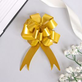 Бант-шар №3 перламутровый, цвет жёлтый 817790