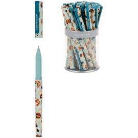 Ручка шариковая Greenwich Line "Modern art" синяя, 0,7мм, игольчатый стержень, грип, софт-тач GL_24524/Pbl_32651