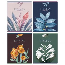 Тетрадь 48л., А5, клетка Greenwich Line "Wild flowers", "софт-тач" ламинация, выб. лак, 70г/м2 N5c48-47873