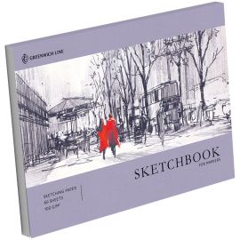 Скетчбук для маркеров 60л., А5 Greenwich Line "City walk", на склейке, 100г/м2 SkBM_45778
