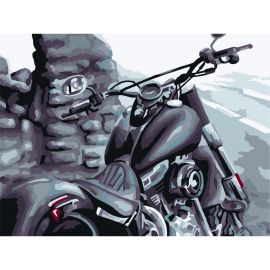 Картина по номерам на холсте ТРИ СОВЫ "Байк", 30*40, с акриловыми красками и кистями КХ_44123