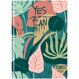 Скетчбук 80л., А5 7БЦ BG "Jungle Art", матовая ламинация, 80г/м2, салатовый блок С5т80_лм 9679
