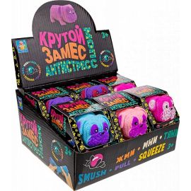 Крутой замес, 1toy Крутой замес, Супер Мопс, тянущийся8,5см, 4 цвета Т20317 Т20317