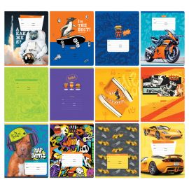 Тетрадь 18л., линия BG "Mix-12. Мальчики", эконом Т5ск18 11725