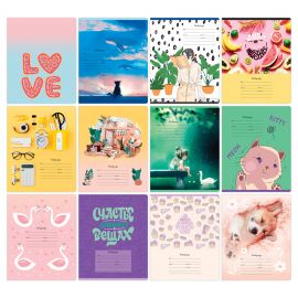 Тетрадь 18л., линия BG "Mix-12. Девочки" Т5ск18 11728