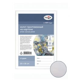 Холст на картоне Гамма "Студия", 25*35см, 100% хлопок, 280г/м2, мелкое зерно 280818_04