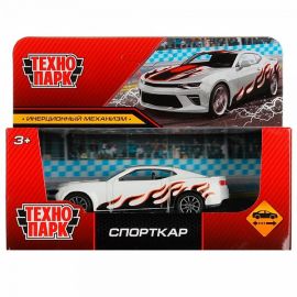 Машина металл СПОРТКАР Белый, 11 см, инерция, кор 336121 3361215