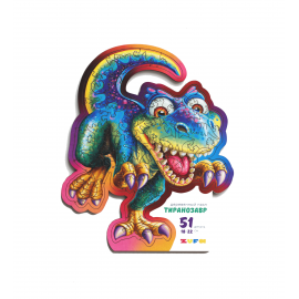 Деревянный фигурный пазл «Тиранозавр» kids S 46071774551737