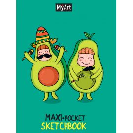 MyArt. Maxi Pocket СКЕТЧБУК. Авокадо и мексиканцы 462-0-129-73266-6