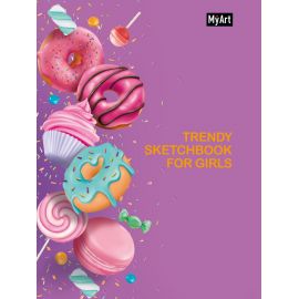 MyArt. Trendy Sketchbook for Girls. ПОНЧИКИ 462-0-129-74902-2
