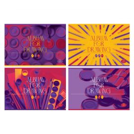 Альбом для рисования 32л., А4, на скрепке BG "Bright Art", эконом АР4ск32 10979