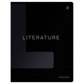 Тетрадь предметная 48л. Greenwich Line "Сolor black" - Литература, "софт-тач" ламинация, выборочный УФ-лак, 70г/м2 EX48-49375