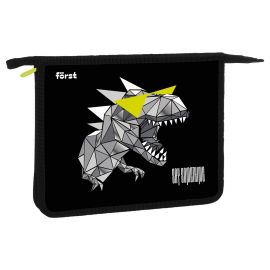 Папка для тетрадей 1 отделение, А5, Först "Cool dino", 240*205*40мм, пластик, на молнии FT-PP-A50325