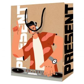 Пакет подарочный 18*23*10см ArtSpace "Present", крафт K_46096