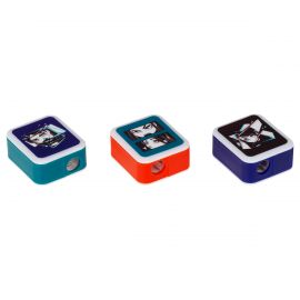 Точилка пластиковая MESHU "Kawaii", 1 отверстие, ассорти MS_49245