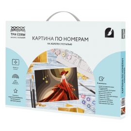 Картина по номерам на холсте ТРИ СОВЫ "Высокая мода", 30*40, с поталью, акриловыми красками и кистями КХп_48132