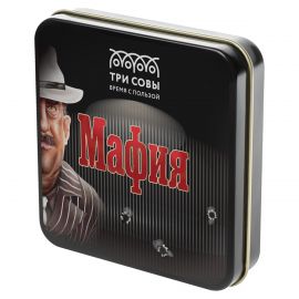 Игра настольная ТРИ СОВЫ "Мафия", 14 карточек, метал. коробка НИ_47629